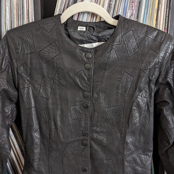 Vintage Wilson Leather 80s / 90s button up jacket - Picture 3 of 3